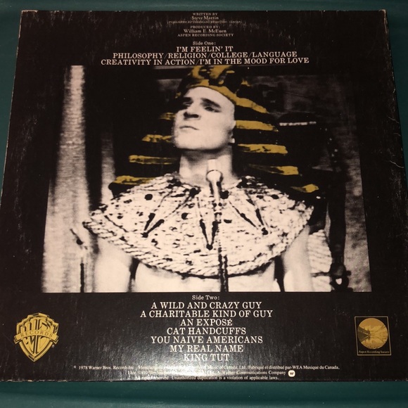 Steve Martin "A Wild & Crazy Guy"  Vintage Vinyl 1978 - Excellent Condition LP - Picture 3 of 5